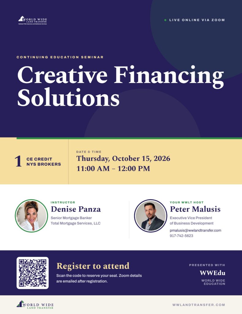 Creative Financing Solutions webinar